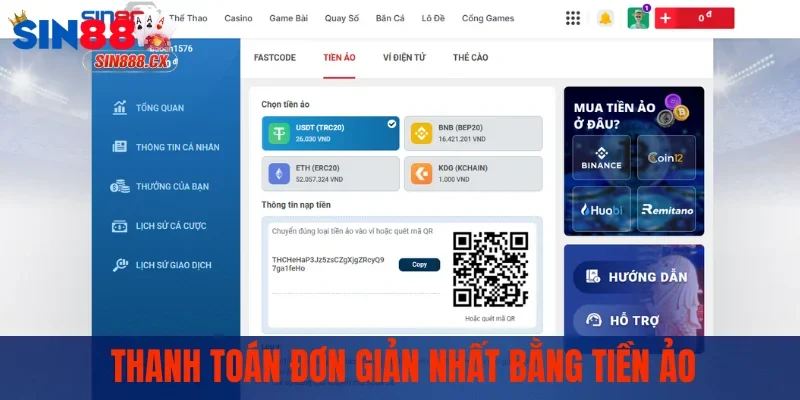Thanh toán đơn giản nhất bằng tiền ảo
